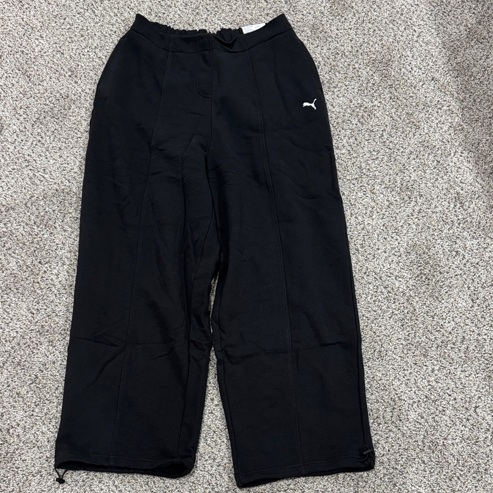Puma Black Wide-Leg Women's Pants